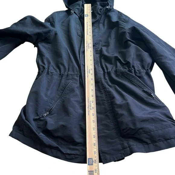 Lands' End men’s size large Black Jacket with Gray Lining - Picture 6 of 8